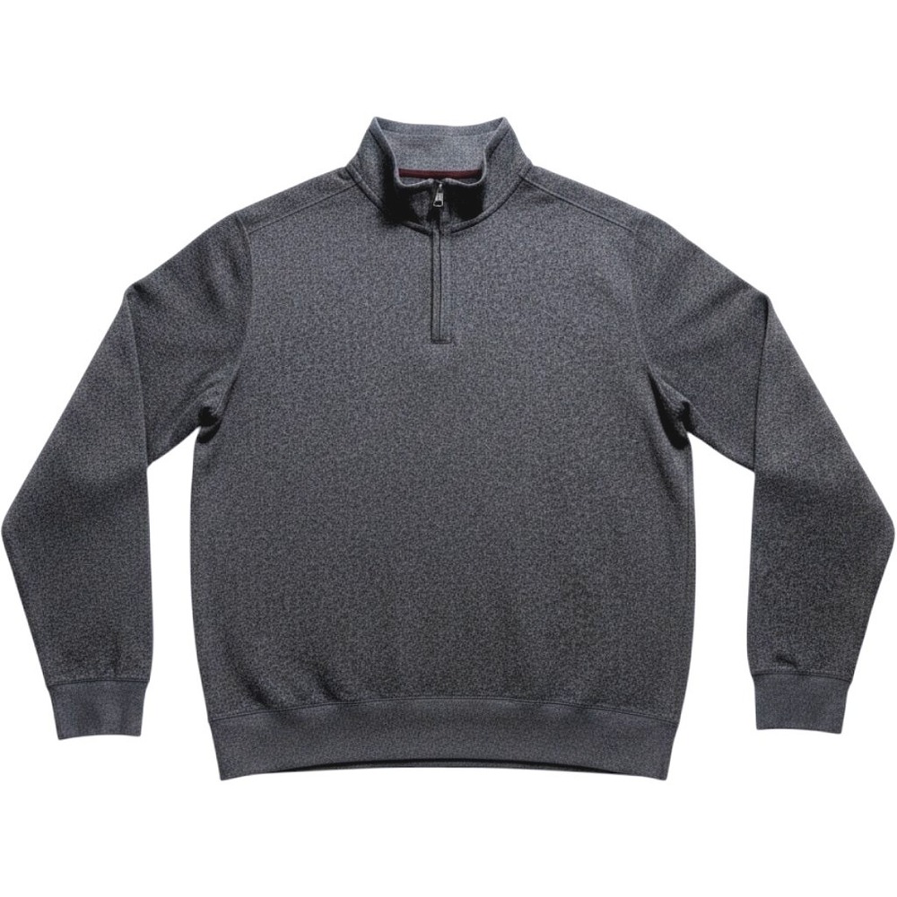 Tommy Bahama Quarter Zip Pullover Mens‎ XXL Gray Herringbone Sweater Performance